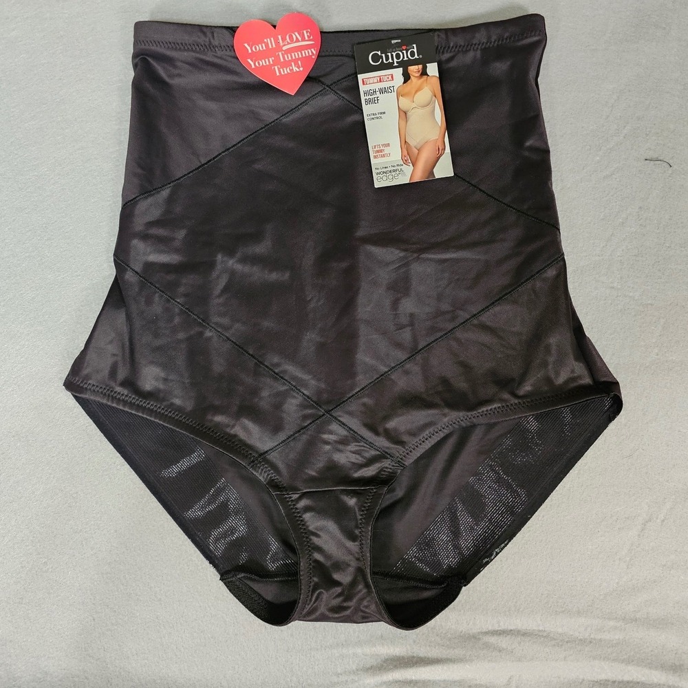 Cupid Tummy Tuck High Waist Brief Shapewear 3xl Black Extra Firm Control NWT